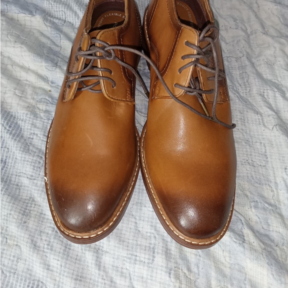 Rockport Brown Leather Oxfords Sleek Design